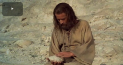 Kijk Jezus verzocht in de woestijn