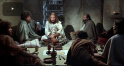 Ansehen Jesus lehrt beim Abendmahl